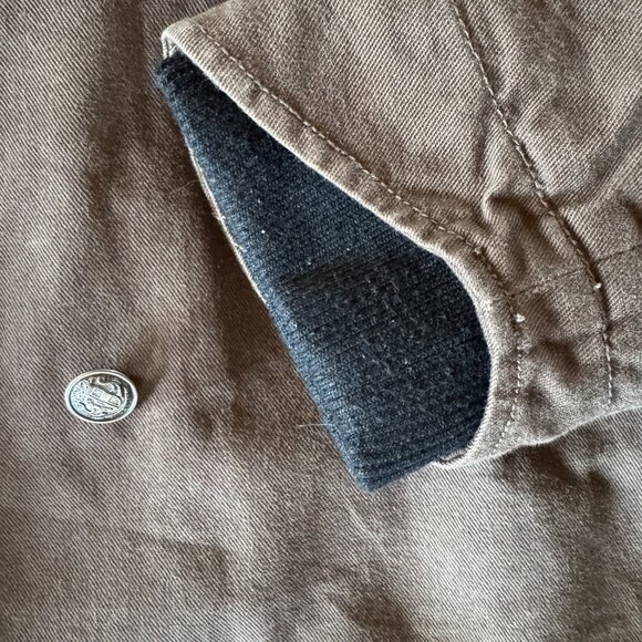 D Collection Troy Smith Black UA double breasted men's lined hooded jacket Med - Picture 5 of 12